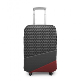 Чехол для чемодана 3D с принтом Grid в Санкт-Петербурге, 86% полиэфир, 14% спандекс | двустороннее нанесение принта, прорези для ручек и колес | абстракция | сетка | текстура