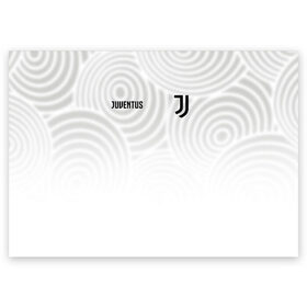 Поздравительная открытка с принтом Juventus в Санкт-Петербурге, 100% бумага | плотность бумаги 280 г/м2, матовая, на обратной стороне линовка и место для марки
 | juve | juventus | юве | ювентус