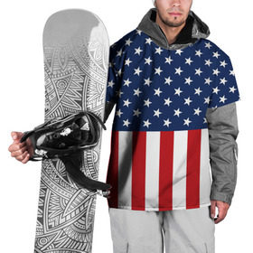Накидка на куртку 3D с принтом Флаг США в Санкт-Петербурге, 100% полиэстер |  | flag | usa | патриотизм | сша | флаг