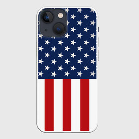 Чехол для iPhone 13 mini с принтом Флаг США в Санкт-Петербурге,  |  | flag | usa | патриотизм | сша | флаг