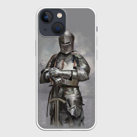 Чехол для iPhone 13 mini с принтом Рыцарь в Санкт-Петербурге,  |  | боец | воин | доспехи | король | латы | меч | рыцарь
