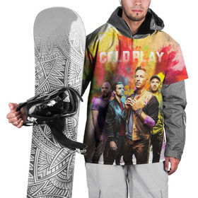 Накидка на куртку 3D с принтом Coldplay в Санкт-Петербурге, 100% полиэстер |  | cold play | rock | колд плей | колд плэй | колдплей | колдплэй | рок