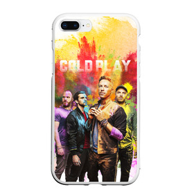 Чехол для iPhone 7Plus/8 Plus матовый с принтом Coldplay в Санкт-Петербурге, Силикон | Область печати: задняя сторона чехла, без боковых панелей | cold play | rock | колд плей | колд плэй | колдплей | колдплэй | рок