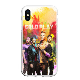 Чехол для iPhone XS Max матовый с принтом Coldplay в Санкт-Петербурге, Силикон | Область печати: задняя сторона чехла, без боковых панелей | cold play | rock | колд плей | колд плэй | колдплей | колдплэй | рок