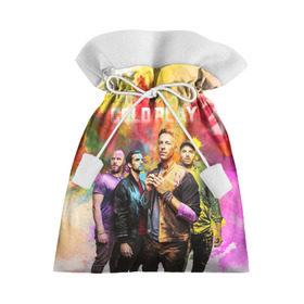 Подарочный 3D мешок с принтом Coldplay в Санкт-Петербурге, 100% полиэстер | Размер: 29*39 см | cold play | rock | колд плей | колд плэй | колдплей | колдплэй | рок