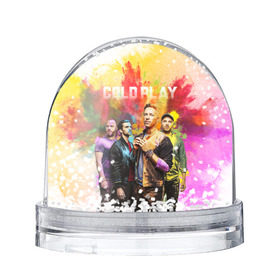 Водяной шар с принтом Coldplay в Санкт-Петербурге, Пластик | Изображение внутри шара печатается на глянцевой фотобумаге с двух сторон | cold play | rock | колд плей | колд плэй | колдплей | колдплэй | рок