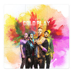 Магнитный плакат 3Х3 с принтом Coldplay в Санкт-Петербурге, Полимерный материал с магнитным слоем | 9 деталей размером 9*9 см | cold play | rock | колд плей | колд плэй | колдплей | колдплэй | рок