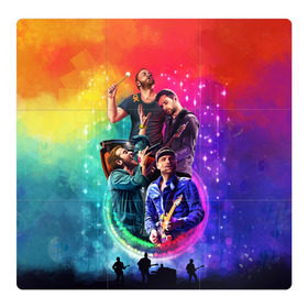 Магнитный плакат 3Х3 с принтом Coldplay в Санкт-Петербурге, Полимерный материал с магнитным слоем | 9 деталей размером 9*9 см | 