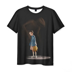 Мужская футболка 3D с принтом Monster в Санкт-Петербурге, 100% полиэфир | прямой крой, круглый вырез горловины, длина до линии бедер | stranger things | очень странные дела