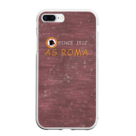 Чехол для iPhone 7Plus/8 Plus матовый с принтом A S Roma - Vintage No 3 в Санкт-Петербурге, Силикон | Область печати: задняя сторона чехла, без боковых панелей | рим | рома