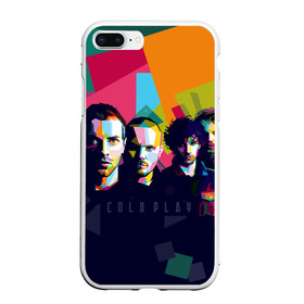 Чехол для iPhone 7Plus/8 Plus матовый с принтом Coldplay в Санкт-Петербурге, Силикон | Область печати: задняя сторона чехла, без боковых панелей | cold play | rock | колд плей | колд плэй | колдплей | колдплэй | рок