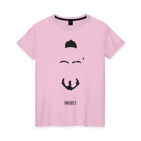 Женская футболка хлопок с принтом Ваас минимализм в Санкт-Петербурге, 100% хлопок | прямой крой, круглый вырез горловины, длина до линии бедер, слегка спущенное плечо | far cry | farcry | farcry3 | vaas | ваас | враг | злодей | минимализм | психопат