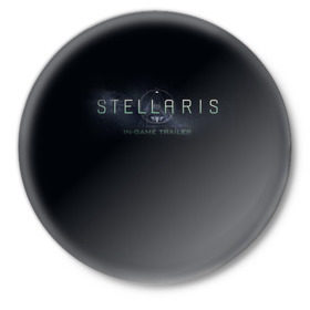 Значок с принтом Stellaris в Санкт-Петербурге,  металл | круглая форма, металлическая застежка в виде булавки | stellaris