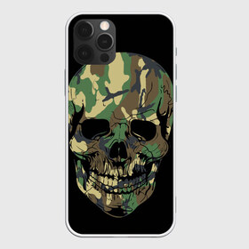 Чехол для iPhone 12 Pro Max с принтом Череп Армия в Санкт-Петербурге, Силикон |  | army | biker | ffm | skeleton | skull | армия | байкер | камуфляж | каска | скелет | череп | шлем