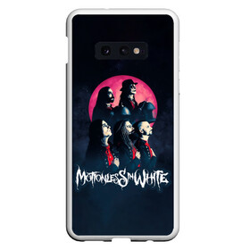 Чехол для Samsung S10E с принтом Группа Motionless in White в Санкт-Петербурге, Силикон | Область печати: задняя сторона чехла, без боковых панелей | miw | motionless in white | гот | готик | готика | готы | группа | индастриал | крис моушнлесс | метал | металл | музыка | райан ситковски | рикки хоррор | черулли