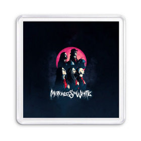 Магнит 55*55 с принтом Группа Motionless in White в Санкт-Петербурге, Пластик | Размер: 65*65 мм; Размер печати: 55*55 мм | miw | motionless in white | гот | готик | готика | готы | группа | индастриал | крис моушнлесс | метал | металл | музыка | райан ситковски | рикки хоррор | черулли