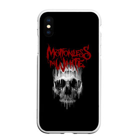 Чехол для iPhone XS Max матовый с принтом Motionless in White череп в Санкт-Петербурге, Силикон | Область печати: задняя сторона чехла, без боковых панелей | miw | motionless in white | гот | готик | готика | готы | группа | индастриал | крис моушнлесс | метал | металл | музыка | райан ситковски | рикки хоррор | черулли