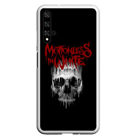 Чехол для Honor 20 с принтом Motionless in White череп в Санкт-Петербурге, Силикон | Область печати: задняя сторона чехла, без боковых панелей | miw | motionless in white | гот | готик | готика | готы | группа | индастриал | крис моушнлесс | метал | металл | музыка | райан ситковски | рикки хоррор | черулли