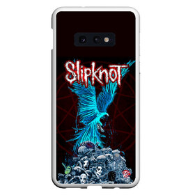 Чехол для Samsung S10E с принтом Орел группа Slipknot в Санкт-Петербурге, Силикон | Область печати: задняя сторона чехла, без боковых панелей | slipknot | альтернативный метал | андерс | головы | грув метал | колсефни | кори | маска | метал | музыка | ню метал | рок | слипкнот | тейлор