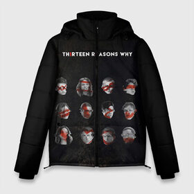 Мужская зимняя куртка 3D с принтом Thirteen Reasons Why в Санкт-Петербурге, верх — 100% полиэстер; подкладка — 100% полиэстер; утеплитель — 100% полиэстер | длина ниже бедра, свободный силуэт Оверсайз. Есть воротник-стойка, отстегивающийся капюшон и ветрозащитная планка. 

Боковые карманы с листочкой на кнопках и внутренний карман на молнии. | 13 reasons why | 13 причин почему