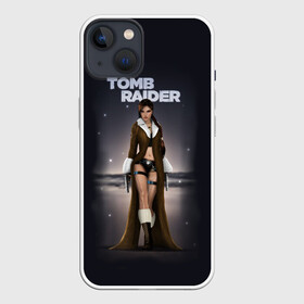 Чехол для iPhone 13 с принтом TOMB RAIDER в Санкт-Петербурге,  |  | game | girl | gun | lara croft | tomb raider | девушка | игра | оружие | пистолет