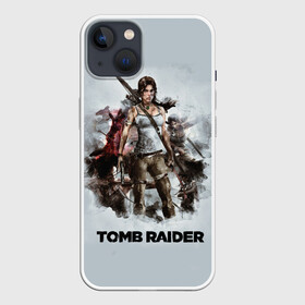 Чехол для iPhone 13 с принтом TOMB RAIDER в Санкт-Петербурге,  |  | game | girl | gun | lara croft | tomb raider | девушка | игра | оружие | пистолет