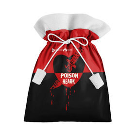 Подарочный 3D мешок с принтом Poison heart в Санкт-Петербурге, 100% полиэстер | Размер: 29*39 см | depeche mode | альтернативный | вестник моды | депеш мод | дэйв гаан | индастриал | клинок | красное | кровь капли | мартин гор | музыка | надпись | новая волна | нож | рок | сердце | синти поп | черное