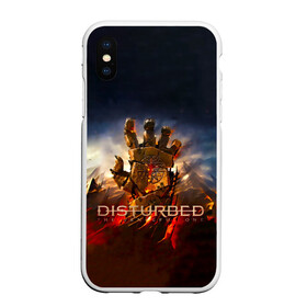 Чехол для iPhone XS Max матовый с принтом Disturbed рука в Санкт-Петербурге, Силикон | Область печати: задняя сторона чехла, без боковых панелей | disturbed | альтернативный | встревоженные | группа | джон мойер | дистёрбд | дэвид дрейман | дэн дониган | кулак | майк венгрен | метал | ню метал | нюметал | рука | хеви | хеви метал | хевиметал