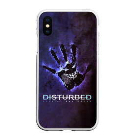 Чехол для iPhone XS Max матовый с принтом Рука Disturbed в Санкт-Петербурге, Силикон | Область печати: задняя сторона чехла, без боковых панелей | Тематика изображения на принте: disturbed | альтернативный | группа | дистёрбд | метал | ню метал | нюметал | хеви | хеви метал | хевиметал