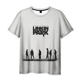 Мужская футболка 3D с принтом Группа Linkin Park в Санкт-Петербурге, 100% полиэфир | прямой крой, круглый вырез горловины, длина до линии бедер | Тематика изображения на принте: bennington | chester | linkin park | альтернативный метал | альтернативный рок | беннингтон | группа | линкин парк | музыкант | ню метал | певец | рок | рэп | рэп рок | честер | электроник рок