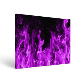 Холст прямоугольный с принтом Фиолетовый огонь в Санкт-Петербурге, 100% ПВХ |  | лиловый | пламя | яркий