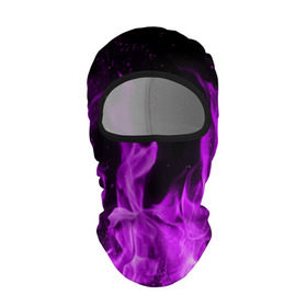 Балаклава 3D с принтом Фиолетовый огонь в Санкт-Петербурге, 100% полиэстер, ткань с особыми свойствами — Activecool | плотность 150–180 г/м2; хорошо тянется, но при этом сохраняет форму. Закрывает шею, вокруг отверстия для глаз кайма. Единый размер | лиловый | пламя | яркий