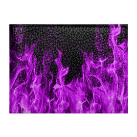 Обложка для студенческого билета с принтом Фиолетовый огонь в Санкт-Петербурге, натуральная кожа | Размер: 11*8 см; Печать на всей внешней стороне | лиловый | пламя | яркий