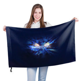Флаг 3D с принтом Взгляд Evanescence в Санкт-Петербурге, 100% полиэстер | плотность ткани — 95 г/м2, размер — 67 х 109 см. Принт наносится с одной стороны | 