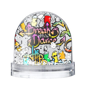 Водяной шар с принтом Graffiti в Санкт-Петербурге, Пластик | Изображение внутри шара печатается на глянцевой фотобумаге с двух сторон | break | dance | graffiti | hip hop | rap | граффити | рэп | скейтборд | хип хоп