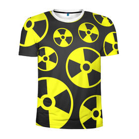 Мужская футболка 3D спортивная с принтом Радиация в Санкт-Петербурге, 100% полиэстер с улучшенными характеристиками | приталенный силуэт, круглая горловина, широкие плечи, сужается к линии бедра | радиация | радиоактивность