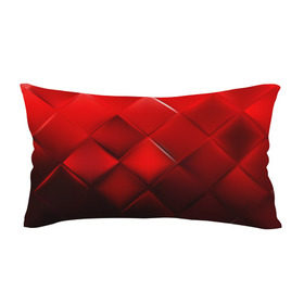 Подушка 3D антистресс с принтом Red squares в Санкт-Петербурге, наволочка — 100% полиэстер, наполнитель — вспененный полистирол | состоит из подушки и наволочки на молнии | абстракция | геометрия | квадрат | текстура