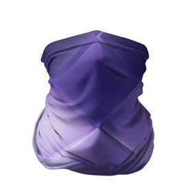 Бандана-труба 3D с принтом Фиолетовые грани в Санкт-Петербурге, 100% полиэстер, ткань с особыми свойствами — Activecool | плотность 150‒180 г/м2; хорошо тянется, но сохраняет форму | Тематика изображения на принте: абстракция | геометрия | квадрат | текстура | фиолетовый