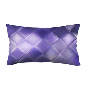 Подушка 3D антистресс с принтом Фиолетовые грани в Санкт-Петербурге, наволочка — 100% полиэстер, наполнитель — вспененный полистирол | состоит из подушки и наволочки на молнии | абстракция | геометрия | квадрат | текстура | фиолетовый