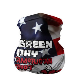 Бандана-труба 3D с принтом Green Day American Idiot в Санкт-Петербурге, 100% полиэстер, ткань с особыми свойствами — Activecool | плотность 150‒180 г/м2; хорошо тянется, но сохраняет форму | Тематика изображения на принте: american idiot | green day | альтернативный | билли джо армстронг | грин дей | группа | зелёный день | майк дёрнт | музыка | панк | поп | поппанк | рок | сша | тре кул | флаг