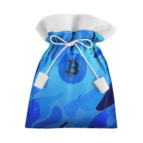 Подарочный 3D мешок с принтом Blue Sea Camo Bitcoin в Санкт-Петербурге, 100% полиэстер | Размер: 29*39 см | Тематика изображения на принте: blue | camo | camouflage | coin | crypto | currency | ethereum | litecoin | mining | token | биткоин | биток | камо | камуфляж | крипта | крипто | криптовалюта | лайткоин | майнинг | ферма | эфир