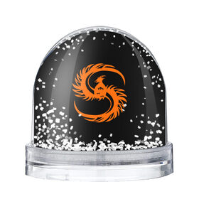 Водяной шар с принтом phoenix в Санкт-Петербурге, Пластик | Изображение внутри шара печатается на глянцевой фотобумаге с двух сторон | phenix | phoenix | огненная птица | огонь