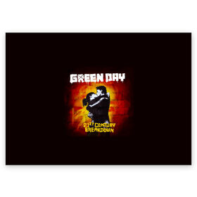 Поздравительная открытка с принтом Поцелуй Green Day в Санкт-Петербурге, 100% бумага | плотность бумаги 280 г/м2, матовая, на обратной стороне линовка и место для марки
 | american idiot | green day | альтернативный | билли джо армстронг | грин дей | группа | зелёный день | майк дёрнт | музыка | панк | поп | поппанк | поцелуй | рок | стена | тре кул