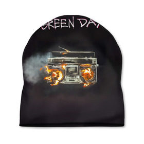 Шапка 3D с принтом Green Day магнитофон в огне в Санкт-Петербурге, 100% полиэстер | универсальный размер, печать по всей поверхности изделия | american idiot | green day | альтернативный | билли джо армстронг | грин дей | группа | зелёный день | майк дёрнт | музыка | панк | поп | поппанк | рок | тре кул