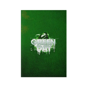 Обложка для паспорта матовая кожа с принтом Зелень Green Day в Санкт-Петербурге, натуральная матовая кожа | размер 19,3 х 13,7 см; прозрачные пластиковые крепления | Тематика изображения на принте: american idiot | green day | альтернативный | билли джо армстронг | грин дей | группа | зелёный день | майк дёрнт | музыка | панк | поп | поппанк | поцелуй | рок | тре кул