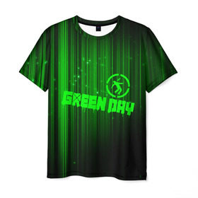Мужская футболка 3D с принтом Green Day лучи в Санкт-Петербурге, 100% полиэфир | прямой крой, круглый вырез горловины, длина до линии бедер | american idiot | green day | альтернативный | билли джо армстронг | грин дей | группа | зелёный день | майк дёрнт | музыка | надпись | панк | поп | поппанк | рок | тре кул
