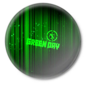Значок с принтом Green Day лучи в Санкт-Петербурге,  металл | круглая форма, металлическая застежка в виде булавки | american idiot | green day | альтернативный | билли джо армстронг | грин дей | группа | зелёный день | майк дёрнт | музыка | надпись | панк | поп | поппанк | рок | тре кул