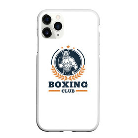 Чехол для iPhone 11 Pro матовый с принтом BOXING CLUB в Санкт-Петербурге, Силикон |  | Тематика изображения на принте: бокс | клуб | перчатки | спорт | чемпион