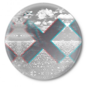 Значок с принтом The XX в Санкт-Петербурге,  металл | круглая форма, металлическая застежка в виде булавки | the xx | xx | инди поп