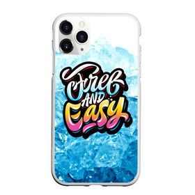 Чехол для iPhone 11 Pro матовый с принтом Free and Easy в Санкт-Петербурге, Силикон |  | beach | miami | граффити | желтый | закат | краски | лед | майами | надписи | панама | пляж | розовый | солнце | фламинго | яркие